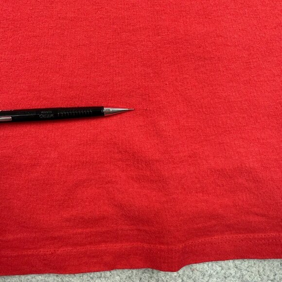 Vintage Timberland Shirt Mens Extra Large Red Puff Logo Heavy Tee Made In USA 1 - Picture 9 of 11